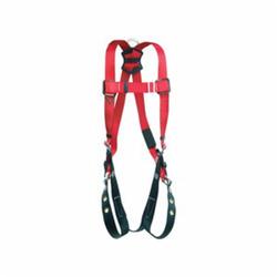 3M Protecta Fall Protection 1191237C Pro™ Harness, M/L, 420 lb Load, Polyester Webbing Strap, Tongue Leg Strap Buckle, Steel Hardware, Red