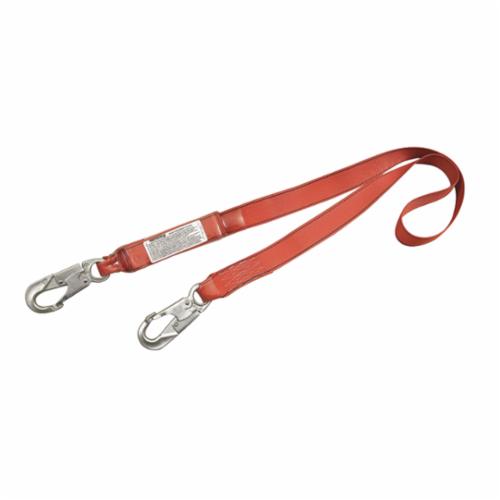 3M Protecta Fall Protection 1341001C PRO™ Pack Fixed Tie-Off, 130 to 310 lb Load, 6 ft L, Polyester Webbing Line, 1 Legs, Snap Hook Anchorage Connection, Snap Hook Harness Connection Hook, ANSI A10.32, OSHA 1910.66, OSHA 1926.502