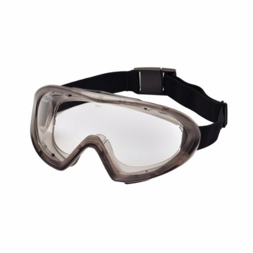 Pyramex® G504DT Direct Dual Lens Indirect Protective Goggles, Anti-Fog/Anti-Scratch Clear Polycarbonate Lens, 99 % UV Protection, Elastic Strap, ANSI Z87.1-2003