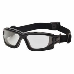Pyramex® SB7010SDT Dual Pane Protective Goggles, Anti-Fog/Anti-Scratch Clear Acetate/Polycarbonate Lens, 99 % UV Protection, Elastic Strap, CSA Certified, CE Certified, ANSI Specified