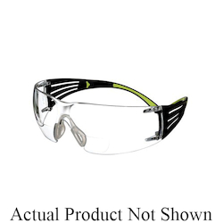 3M™ SecureFit™ 078371-66512 400 Series Premium Protective Eyewear With +1.5 Diopter Reader, Anti-Fog, Clear Lens, Frameless Frame, Clear, Plastic Frame, Polycarbonate Lens, ANSI Z87.1-2003