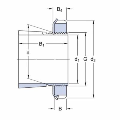 SKF® HA 317 H Series Adapter Sleeve, 2-15/16 in Dia Shaft, 3.3465 in ID ...