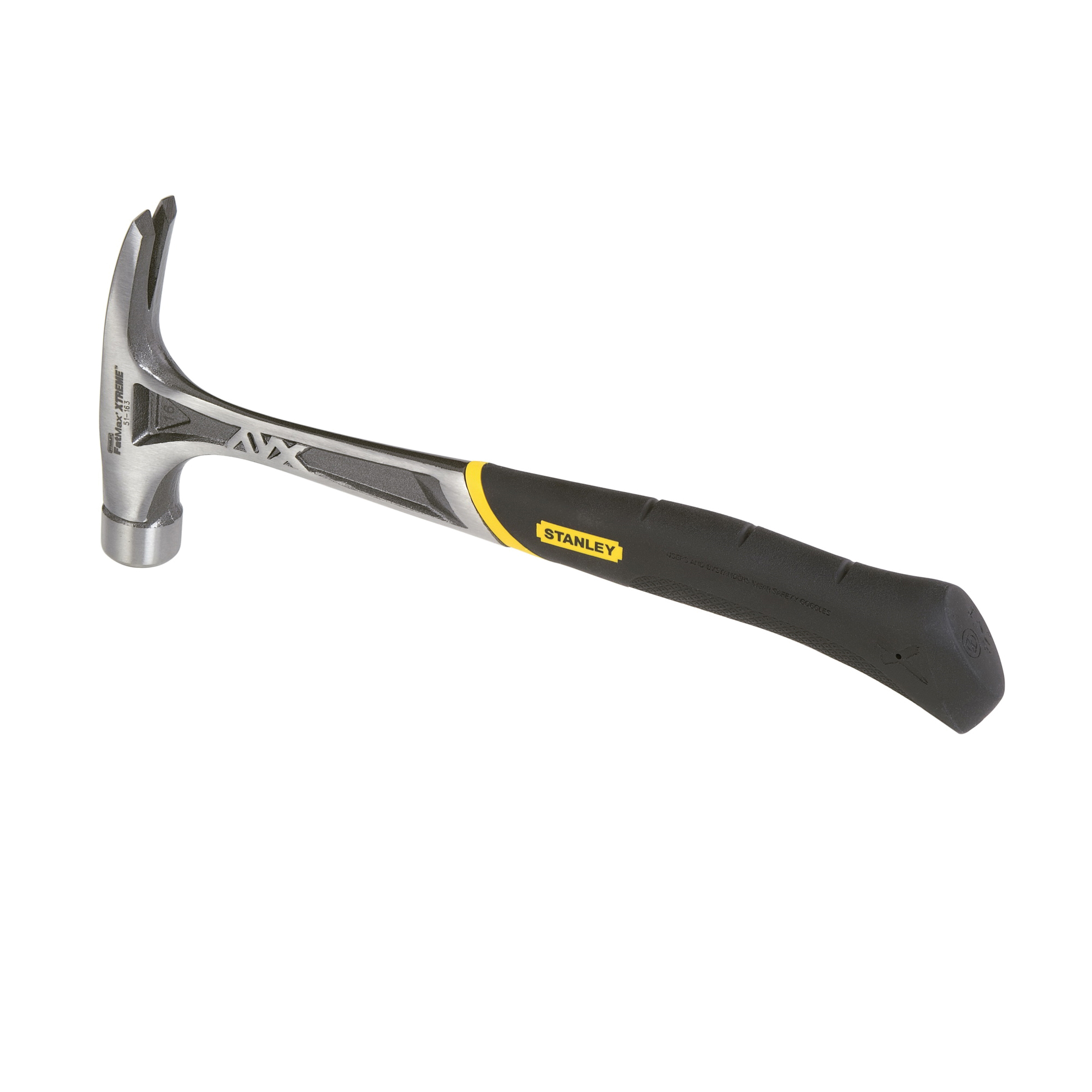 Erfgenaam rotatie deelnemer Stanley® FatMax® Xtreme® AntiVibe® 51-165 Nailing Hammer, 13-3/4 in OAL,  Large Strike Face, Smooth Face Surface, 20 oz Forged Steel Head, Rip Claw,  Steel Handle | Source Atlantic