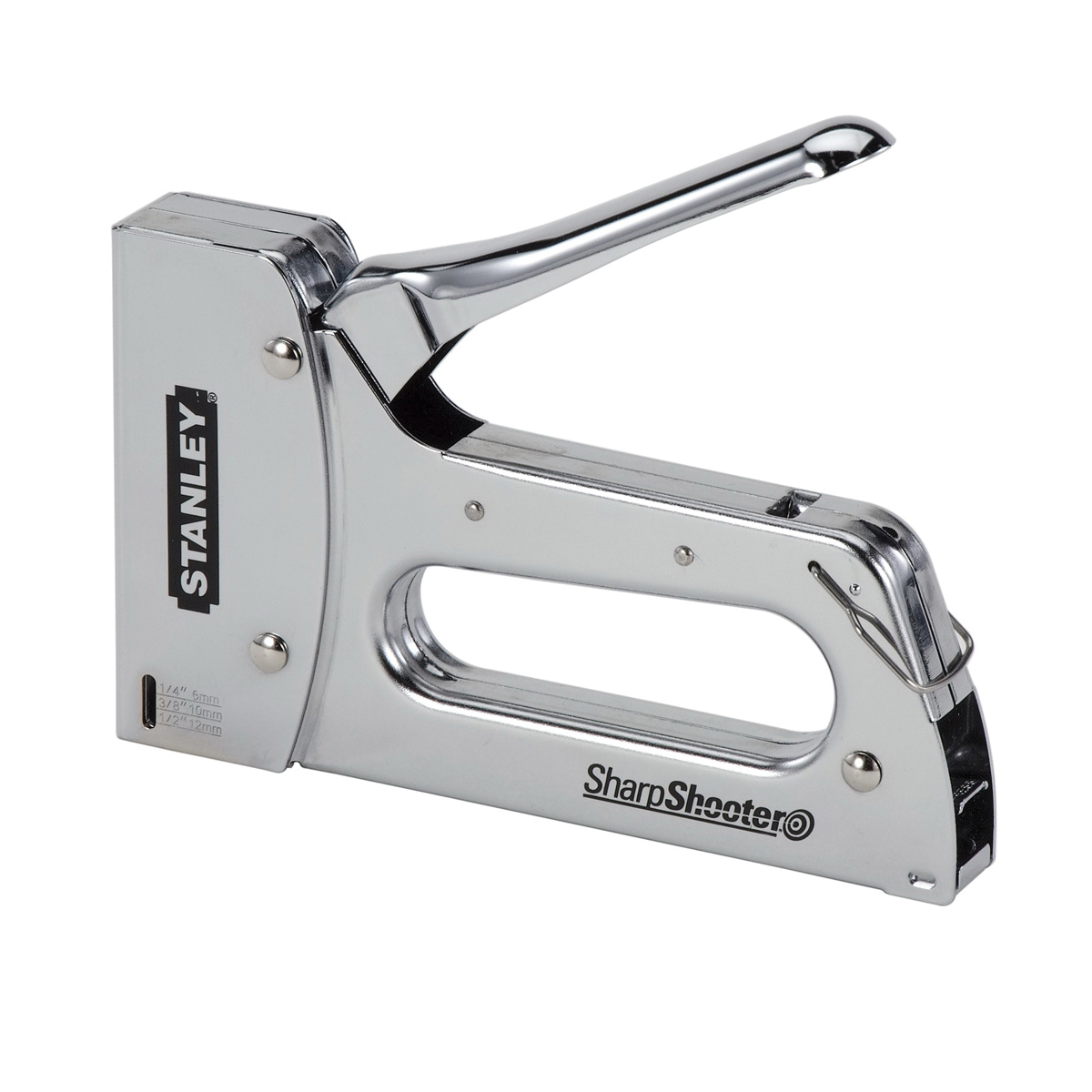 Stanley Heavy-Duty Staple Gun Chrome-Plated Steel Lightweight Quick Jam Clear