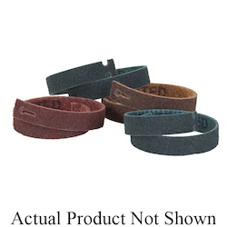 Walter Surface Technologies 07H242 Strip Surface Conditioning T-Lock BlendexNon-Woven Strip Belt, 1-3/16 in W x 25 in L, Coarse Grade, Aluminum Oxide Abrasive, Tan