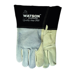 Large BDG 60-1-1274-11 Leather Welding Glove with Gauntlet Cuff 