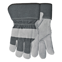 Watson Sno Stoppers 94004I-XL Breathable General Purpose Gloves, Cold Weather/Work, Hooded Finger Style, XL, Split Cowhide Leather Palm, Cotton Drill, Snug Fitting Elastic Cuff, Heavy Sherpa Lining