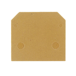 Weidmuller 0117920000 End Plate, For Use With SAK Series Terminal, 1.5 mm, KRG, Dark Beige/Yellow