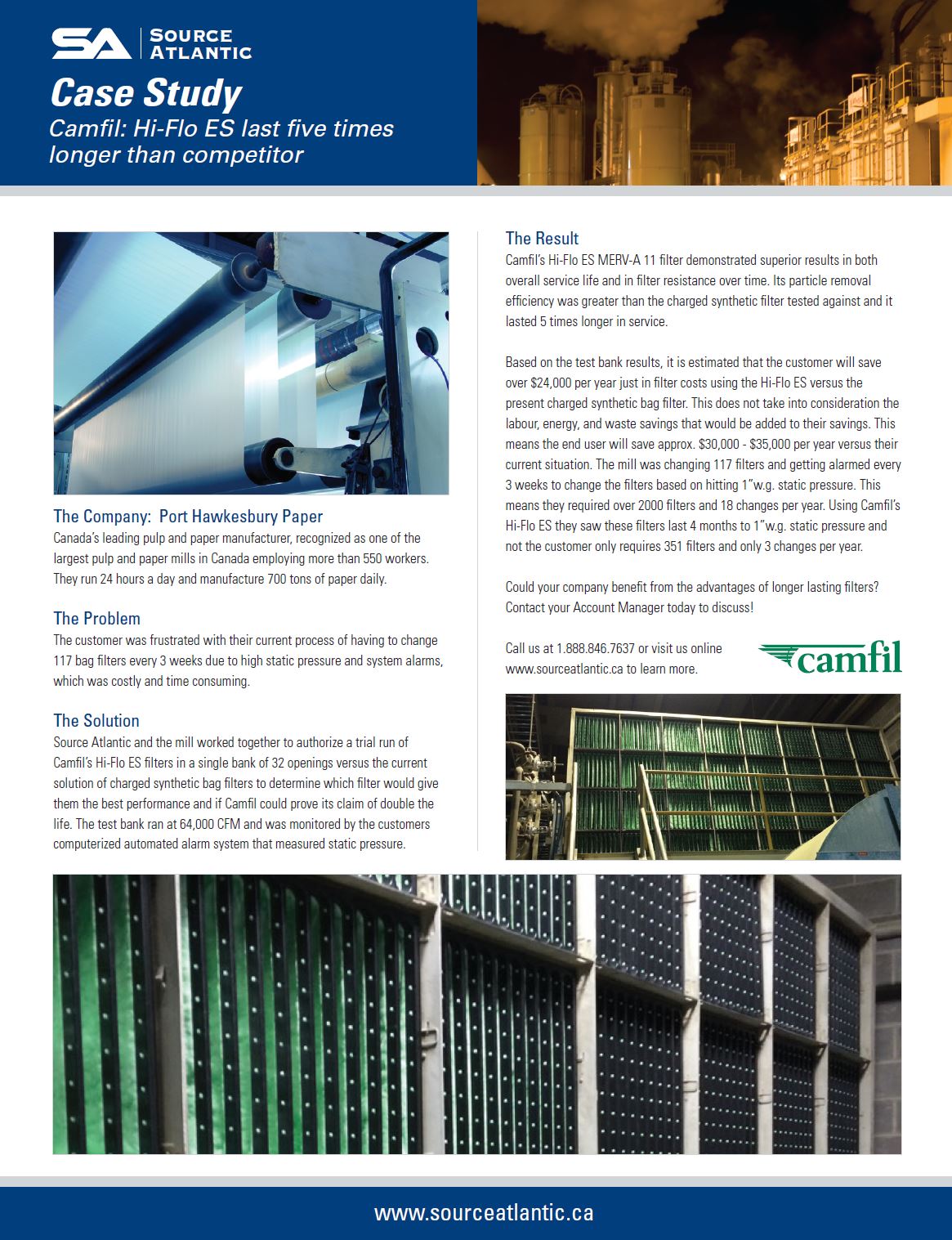 Source Atlantic Case Study: HI Flow Filters