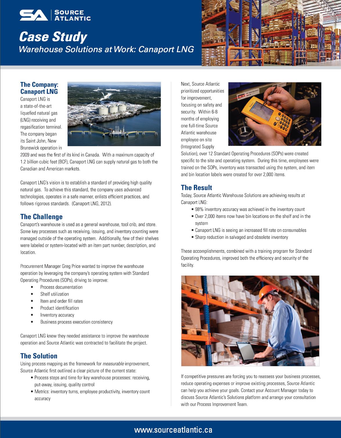 Source Atlantic Case Study: Warehouse Management Canaport