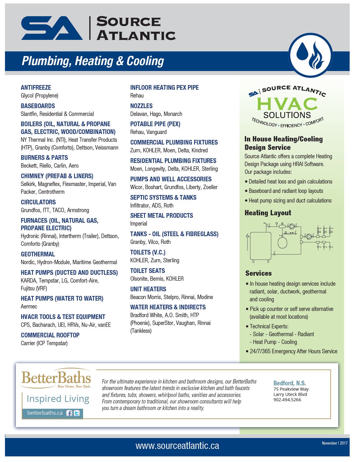 Plumbing and Heating Line Card