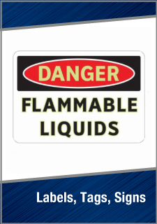 Labels signs and tags