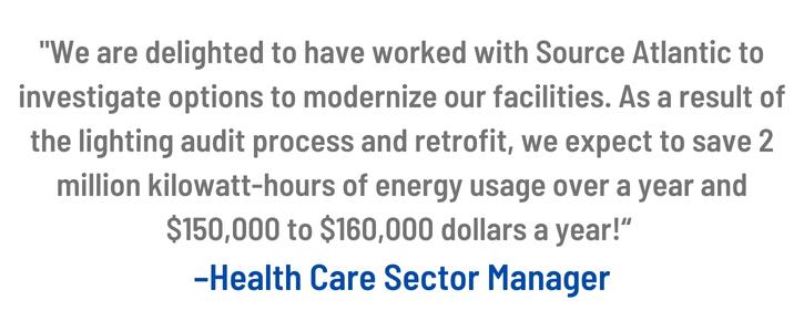 Testimonial from user who had a Lighting Retrofit design