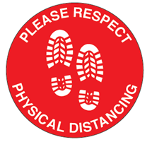 Social Distance sign