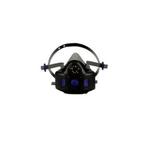 3M™ 054596-59506 HF-800 Series Half Facepiece Reusable Respirator With HF-801SD Speaking Diaphragm, S, Secure Click™ Connection